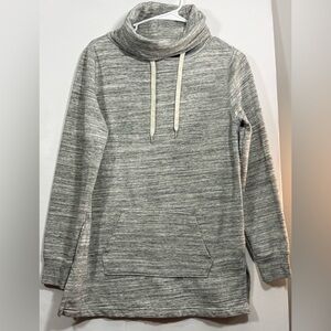 Gap Size Small Gray Space Dye Cowl Neck Hoodie
